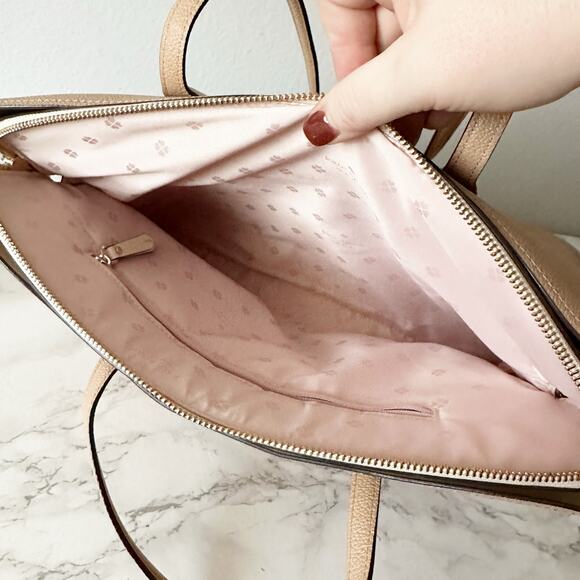 Kate Spade Tan Leather Tote Bag - Picture 11 of 15